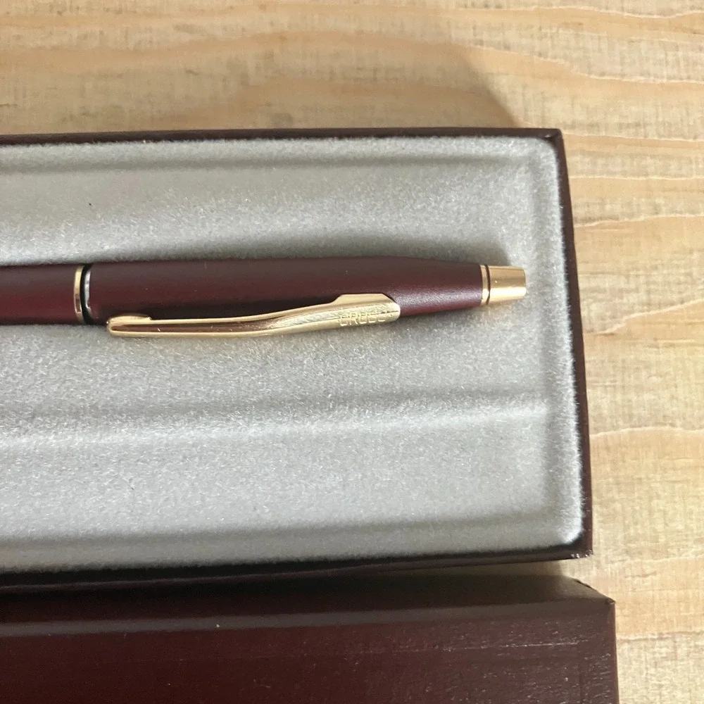 Cross Century Matte Burgundy & Gold Pen 2202 w/ Box
